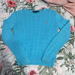 Ralph lauren polo Cable knit cotton crewneck sweater